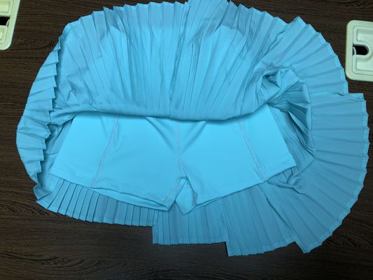 Custom Premium Quality Athletic Tennis Wear Pleated 2 in 1 Skirt Set for Women Tennis Club Dress