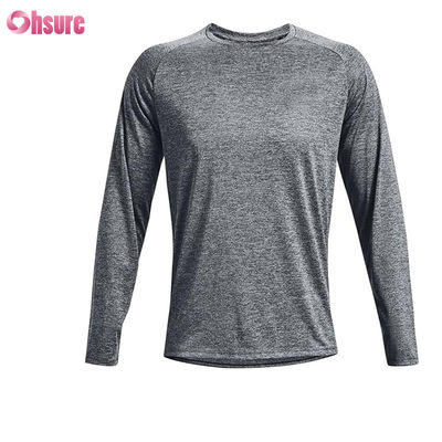 Man Sports T-shirts Hight Quality Fashion Custom Blank Polyester Spandex Quick Dry Long Sleeve T Shirt Men's Sport T-shirts