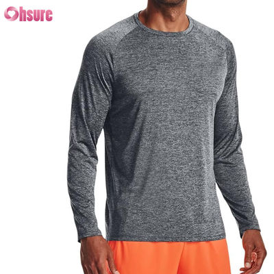 Man Sports T-shirts Hight Quality Fashion Custom Blank Polyester Spandex Quick Dry Long Sleeve T Shirt Men's Sport T-shirts