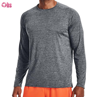 Man Sports T-shirts Hight Quality Fashion Custom Blank Polyester Spandex Quick Dry Long Sleeve T Shirt Men's Sport T-shirts