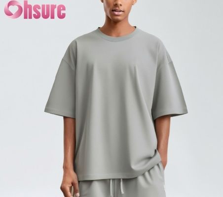 2025 Men's Premium Cotton T-Shirt Casual Regular Fit Soft Breathable Solid Pattern Knitted Fabric Bulk Wholesale
