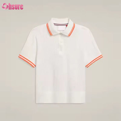 Custom Logo Breathable Golf Short Sleeves Pickleball Cotton Tennis Polo Tops T Shirts for Women Activewear Manufacturer