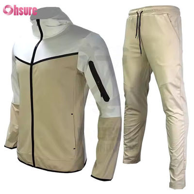 Custom Training Wear Sports 2 Pieces Sets Zipper Jogging Gym Two Piece Set for Men