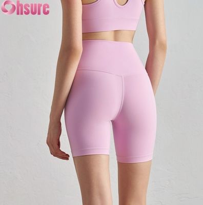 High Waist  Gym Leggings Breathable Fitness Yoga Print Workout Shorts with Butt Lift for Summer Adult Fitness Wear