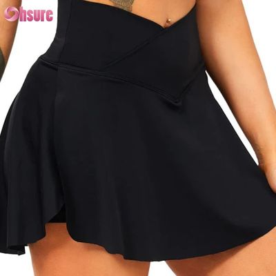 2 in 1 Loose Sports Shorts High Waist Softy Wear Design Gym Wear for Women