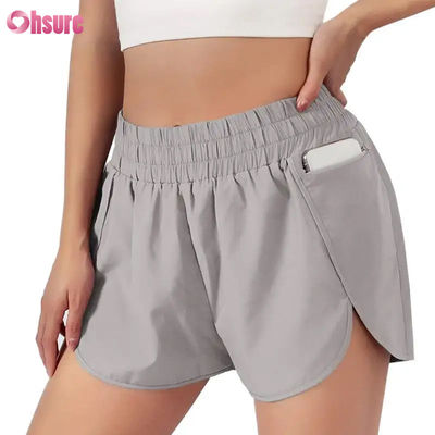 Women's Quick-Drying Fitness Running Shorts Fast Dry Sports Layer with Elastic Waist Breathable Athletic Clothing Manufacturer