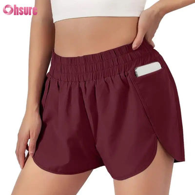 Women's Quick-Drying Fitness Running Shorts Fast Dry Sports Layer with Elastic Waist Breathable Athletic Clothing Manufacturer