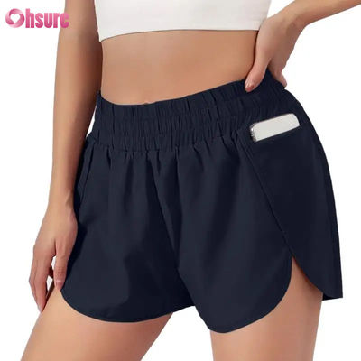 Women's Quick-Drying Fitness Running Shorts Fast Dry Sports Layer with Elastic Waist Breathable Athletic Clothing Manufacturer