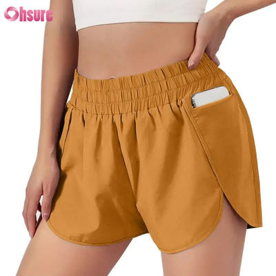Women's Quick-Drying Fitness Running Shorts Fast Dry Sports Layer with Elastic Waist Breathable Athletic Clothing Manufacturer