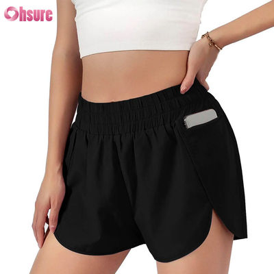 Women's Quick-Drying Fitness Running Shorts Fast Dry Sports Layer with Elastic Waist Breathable Athletic Clothing Manufacturer