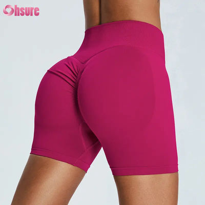 Seamless Fitness Short Leggings Women High Waist Hip Lifting Sports Shorts Spandex Nylon Quick Dry Yoga Shorts for Women Sexy