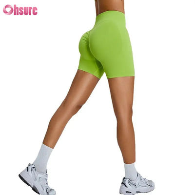 Seamless Fitness Short Leggings Women High Waist Hip Lifting Sports Shorts Spandex Nylon Quick Dry Yoga Shorts for Women Sexy