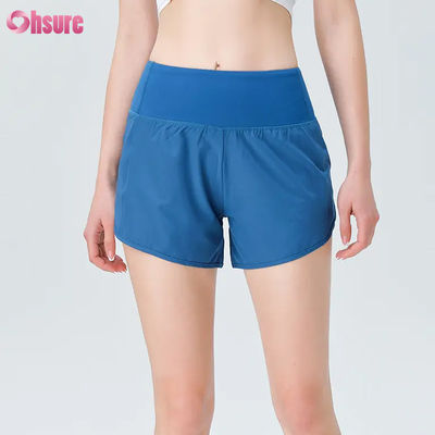 Fashion High Quality Women Active Wear Shorts Athletic Wear Women Running Shorts Nylon Spandex Gym Sweat Shorts With Pockets
