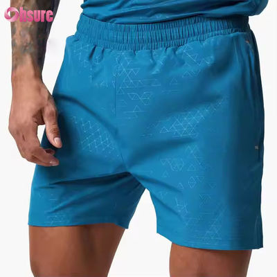 Men's Gym Shorts with Custom Logo Athletic 100%Nylon Woven Active Bottoms for Sports