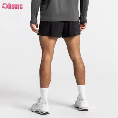 Custom Zipper Pockets Elastic Waist Sports Active Wear Mens Jacquard Print Workout Running Gym Shorts