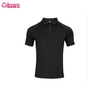 High Quality Quick Drying Ice Silk Fabric Sports Top Breathable Summer Gym Dri Muscle Fit T-shirt Men's Polo Shirt