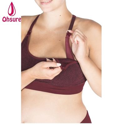 Women Maternity Clothes Yoga Wear Crop Tops Pregnant Breastfeeding Adjustable Strap Nursing Bra
