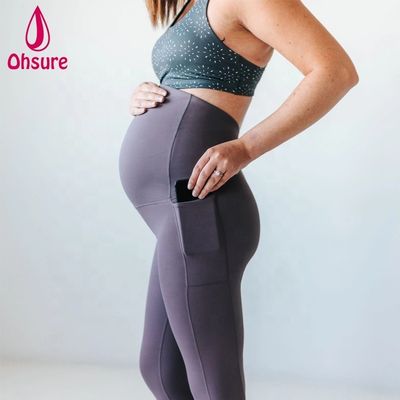 High Waist Maternity Pants 4 Ways Stretchy Yoga Leggings Comfortable Soft Maternity Clothing