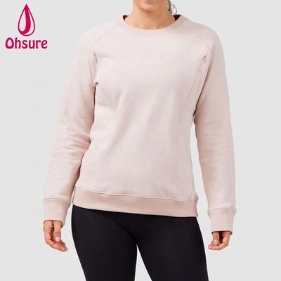 High Quality Nursing Hoodie Soft Breastfeeding Jumper Casual Sweatshirt Fitness Maternity Clothes Women Knitted Fabric 10-12days
