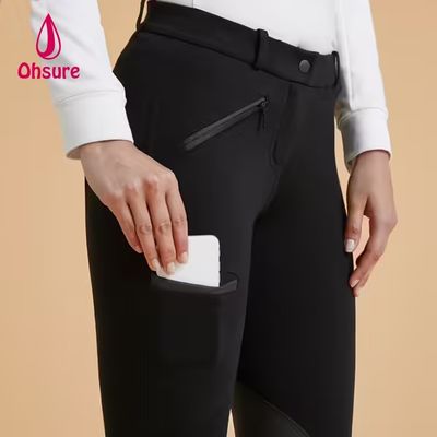 OEM High Waistband Equestrian Riding Pants Breathable Jodhpur Breeches Non Sliding Equestrian Breeches Riding Outfit