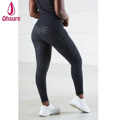 Breathable Sweat-Wicking Equestrian Show High Waist Full Seat Silicone Horseback Equestrian Women Horse Riding Breeches