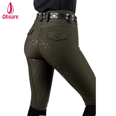 Custom Equestrian Clothing Riding Pants Jodhpur  High Waistband Breeches Silicon Anti Sliding Equestrian Breeches Riding Outfit