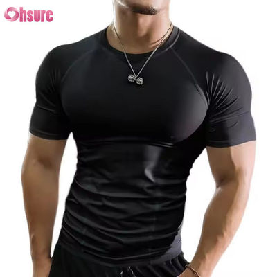 Sports Printing Summer Casual Men's T-shirts Short Sleeve Running Male Shirts Man Personalized T-shirt