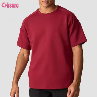 Custom Gray 100% Cotton t Shirt Heavyweight Oversized Tee Running Workout Sports Gym Shirt Men
