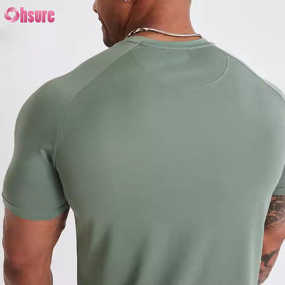 Custom Polyester Spandex Short Sleeve Light Weight Breathable Mesh Muscle Bodybuilding Mens Gym Quick Dry  t Shirt