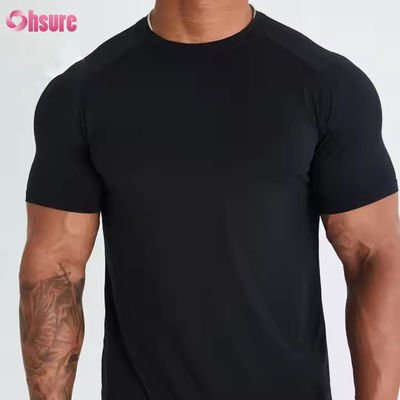 Custom Polyester Spandex Short Sleeve Light Weight Breathable Mesh Muscle Bodybuilding Mens Gym Quick Dry  t Shirt