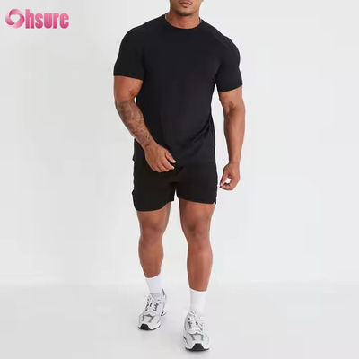 Custom Polyester Spandex Short Sleeve Light Weight Breathable Mesh Muscle Bodybuilding Mens Gym Quick Dry  t Shirt