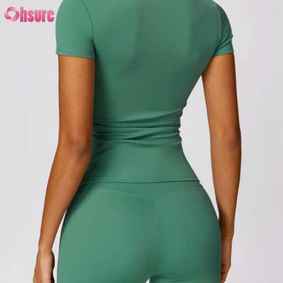 2024 Summer New Women's Fashion Sport T-Shirt Eco-Friendly Short Sleeve Hot Sales Popular Blank Plain Clothing