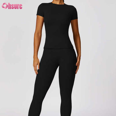 2024 Summer New Women's Fashion Sport T-Shirt Eco-Friendly Short Sleeve Hot Sales Popular Blank Plain Clothing