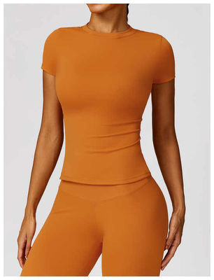 2024 Summer New Women's Fashion Sport T-Shirt Eco-Friendly Short Sleeve Hot Sales Popular Blank Plain Clothing