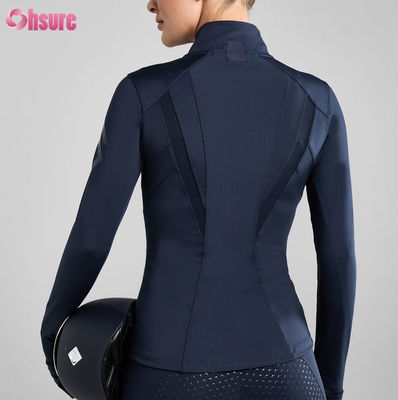 Customizable Women's Training Zipper Quick Dry Outwork Sportswear Long Sleeve Jacket Tight Running Fitness Top