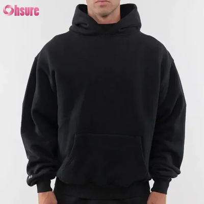 New Fashion Custom Good Quality Heavy Weight Hoodie Blank Plain 80 Cotton 20 Polyester 480 Gsm Oversized Warm Hoodie No String