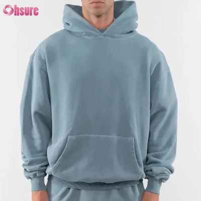 New Fashion Custom Good Quality Heavy Weight Hoodie Blank Plain 80 Cotton 20 Polyester 480 Gsm Oversized Warm Hoodie No String