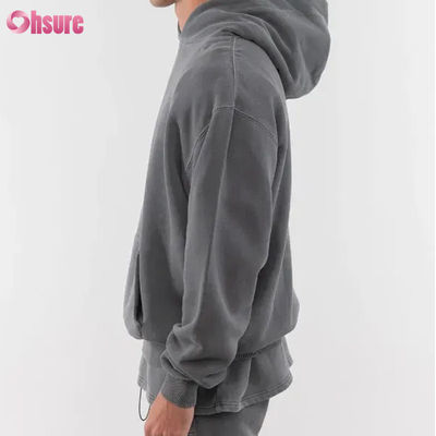 New Fashion Custom Good Quality Heavy Weight Hoodie Blank Plain 80 Cotton 20 Polyester 480 Gsm Oversized Warm Hoodie No String