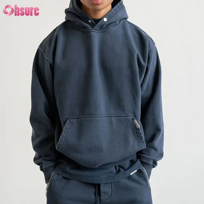 Custom logo Hoodie High Quality Men Sweatshirts Hoodies Custom logo Heavyweight Cotton Oversized Mens Drop Shoulder Hoodie