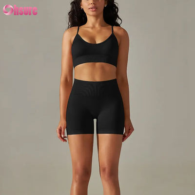 Women's High Waist Fashionable Sports Pants Hot Sale Seamless Activewear & Fitness Yoga Wear Workout Yoga Leggings Sports Bra