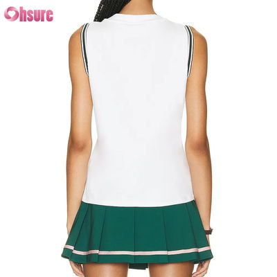 Wholesale High Women's Sleeveless Pickleball Tennis Dress Skirts Skorts Sets Breathable Custom Logo Pleated Hot Shorts Design