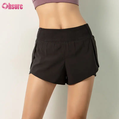 Women's High Quality 2-in-1 Workout Shorts Lightweight Quick-Dry Gym Athletic Training Yoga Short with Phone Pocket Breathable