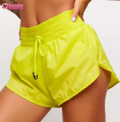 New Breathable Loose Anti-walking Yoga Shorts Outdoor Leisure Running 100% Nylon Sports Shorts Women Healthy Hot Pants
