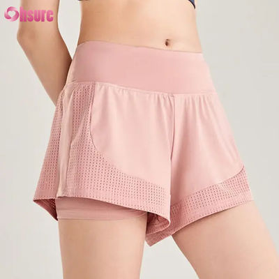 Women's High Waist Seamless Fitness Workout Shorts Breathable Sports Running Training Jogging Shorts Wholesale