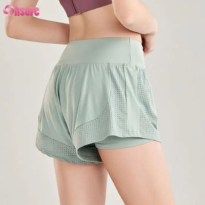 Women's High Waist Seamless Fitness Workout Shorts Breathable Sports Running Training Jogging Shorts Wholesale