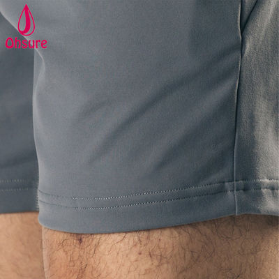 OEM Customized Logo Design Lightweight Material Four-way Stretch Deep Front Pockets Men Sport Shorts Gym Training Shorts