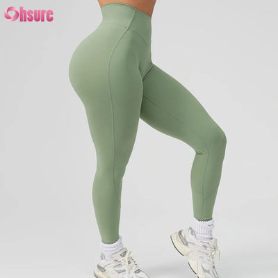 Hot Sale High Waist Workout Yoga Leggings Solid for Women Sports Pants Custom Yoga Wear New Fashion High Quality for Women