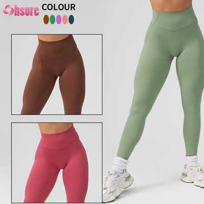 Hot Sale High Waist Workout Yoga Leggings Solid for Women Sports Pants Custom Yoga Wear New Fashion High Quality for Women