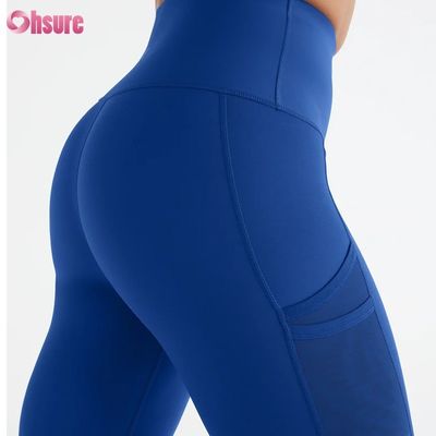 High  Waist High Elastic Workout  Sports Leggings Running Solid for Women