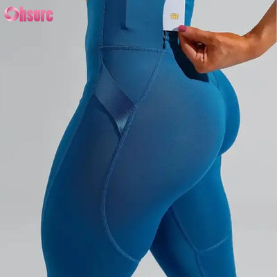 Wholesale Nylon Spandex High Waist Gym Yoga Pants Butt Lift Workout Tight Fitness Leggings with Elastic